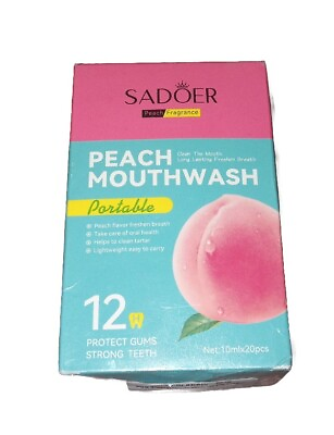 #ad #ad MouthwashPeach Mini Mouthwash for Fresh Breathfor After Meals Hotels Portable $14.99