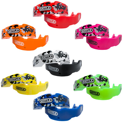 #ad #ad Battle Sports Adult Camo Mouthguard 2 Pack with Straps $14.99