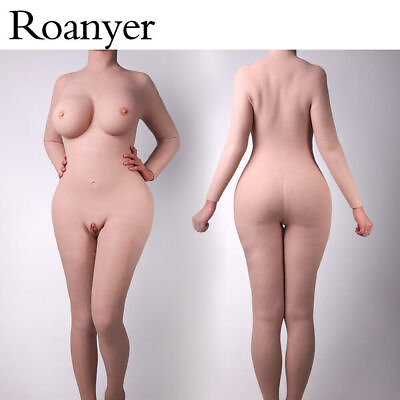#ad Roanyer Silicone G Cup Breast Form Bodysuit with Arm for Drag Queen Crossdresser $539.00