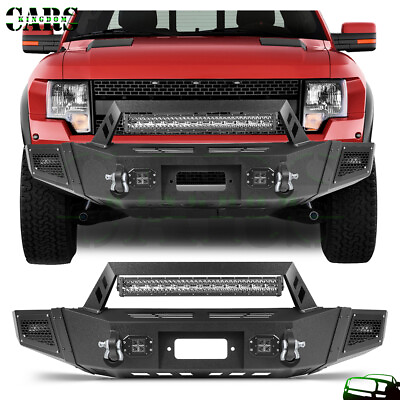 #ad Steel Front Bumper Full Guard w LED Lights D rings Fits 2009 2014 Ford F150 $600.23