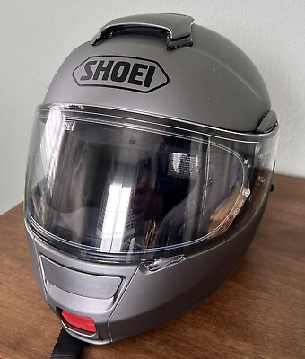 #ad SHOEI Neotec Matte Gray Modular Full Face Motorcycle Helmet Men S $115.00