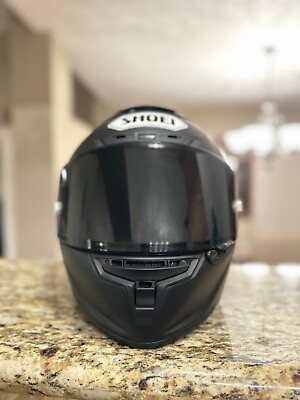 SHOEI X Fourteen Full face Motorcycle Helmet Matte Black Size L With Tint Visor $580.00