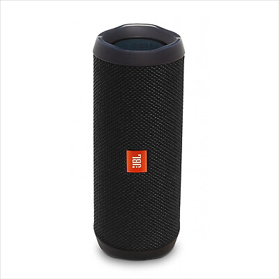#ad NIB JBL Flip 4 Black Waterproof Portable amp; Durable Bluetooth Speaker $65.00