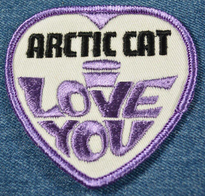 #ad VTG 70s Original Artic Cat Patch I Love You Snowmobiles Winter Sports Heart Ski $8.09