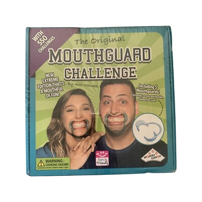 #ad The Original Mouthguard Challenge Game with 550 Challenges 5 Mouth Guards $14.99