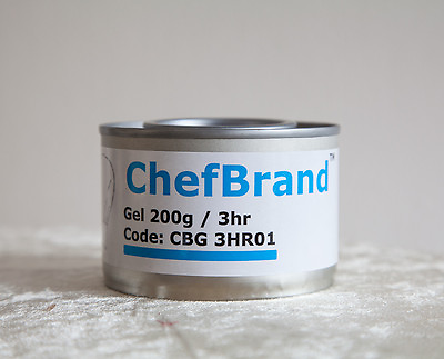 DISPOSABLE CHAFING DISH FUEL GEL CAN 3H BURN FOR FOOD PANS CATERING PARTIES $32.22
