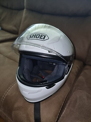 #ad shoei rf 1200 helmets white good condition size M $185.00