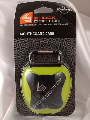 #ad Shock Doctor Mouth Guard Case BLACK AND GREEN NEW $9.99