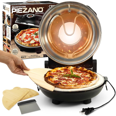 #ad Piezano Pizza Maker 12 Inch Pizza Machine Improved Cool Touch Handle Pizza Oven $182.12