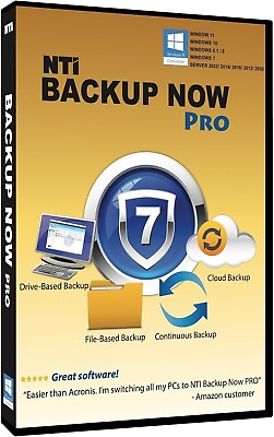 #ad NTI Backup Now PRO 7 for 1 PC The quot;Best Buyquot; Award Winning Backup Software $39.99