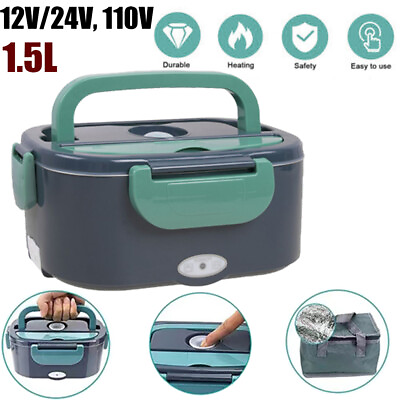 #ad Removable 304 Stainless Steel Food Warmer Electric Lunch Boxes Food Grade US $39.56