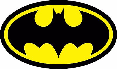 #ad Diecut Vinyl BATMAN LOGO Decal Sticker Comic Dark Knight Colored $3.99