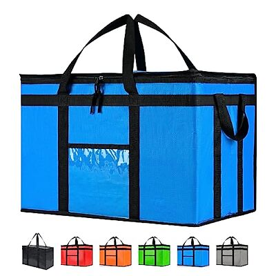 #ad Insulated Cooler Bag and Food Warmer for Food Delivery amp; 3X Large PRO 1 Blue $49.61