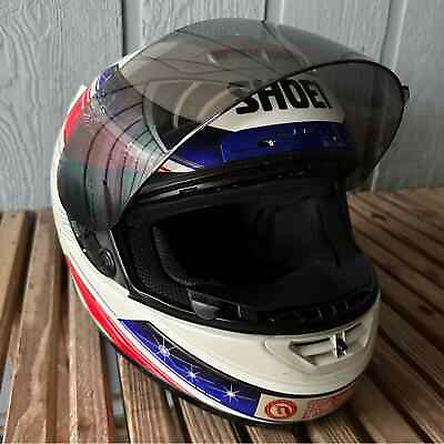 #ad #ad SHOEI Motorcycle Helmet Red White Blue Collector#x27;s X Eleven 2005 Lawson X 11 $174.97