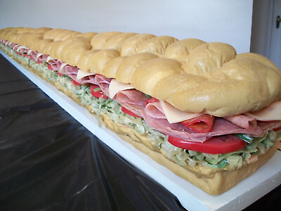 Sandwich Display Food 6 FOOT LONG SUB 6#x27; feet fake store movie prop $750.00