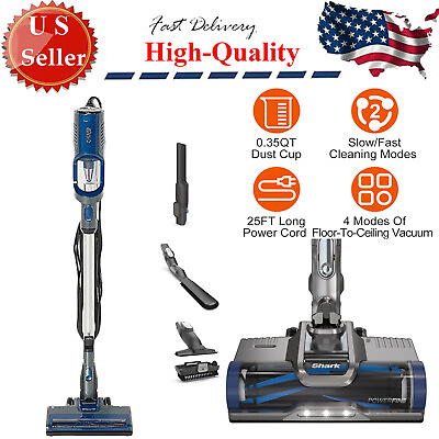 #ad Shark QS100Q Ultralight Pet Corded Stick Handheld Vacuum Self Cleaning Brushroll $77.99