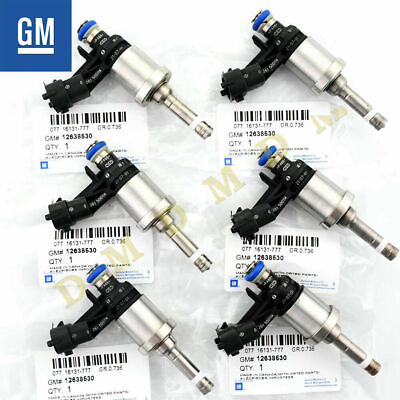 GM 12638530 Fuel Injectors for Chevrolet Camaro Traverse GMC Acadia CTS 3.6L 6pc $193.99