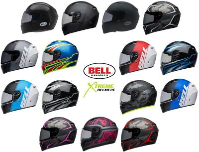 #ad #ad Bell Qualifier Helmet Full Face Speaker Pockets Clear Shield DOT ECE XS 3XL $129.95