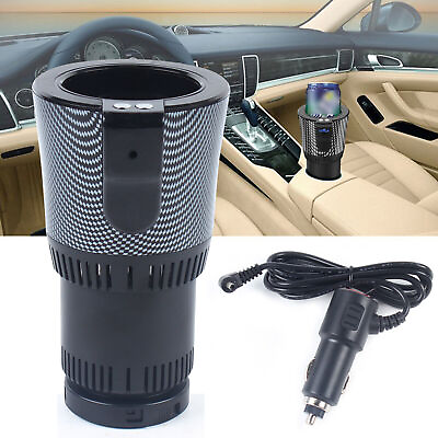 2 In 1 Car Heating Cooling Cup For Drink Electric Warmer Cooler Beverage Holder $27.42