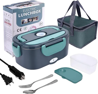 #ad 1.5 L 60W Electric Lunch Box Food Warmer Portable Food Heater for Car or Home $44.06