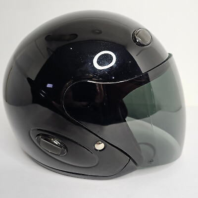 #ad #ad HJC CL 33 Black Motorcycle Helmet Open Face With HJ 11 Tinted Visor Adult Size M $35.00