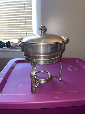 Vintage Sheridan silver plated chafing dish with lid and stand $45.99