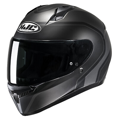 #ad #ad Open Box HJC C10 Full Face Motorcycle Helmet Black Size XL $93.59