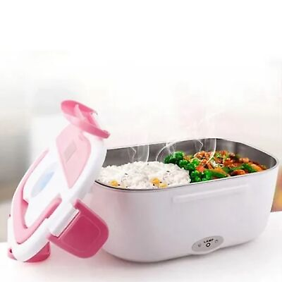 #ad Electric Lunch Box Food Heater Portable Food Warmer For Home Kitchen Pink 110 YA $18.47