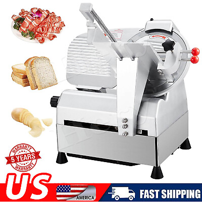 #ad #ad Commercial Electric Meat Slicer 10quot; Food cutter 550W Frozen Deli Food slicer $657.00