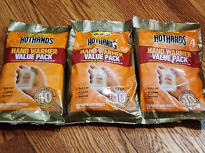 #ad Hot Hands Hand Warmers Value Pack 3 Oderless Disposable Warmers New $19.99