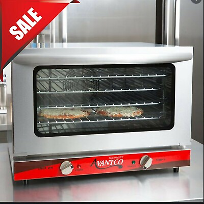 Half Size Commercial Restaurant Kitchen Countertop Electric Convection Oven 120V $514.95