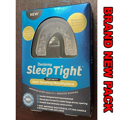 #ad #ad Dentemp SleepTight Mouthpiece – Anti Snoring Custom Fit Mouthguard NEW $50.00
