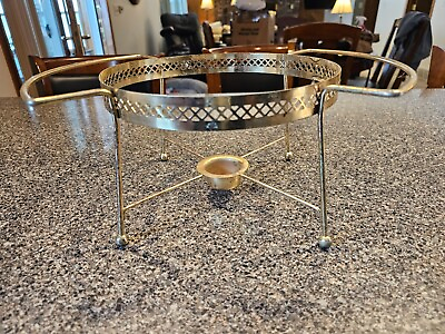 #ad Mid Century Modern MCM Chafing Dish Stand Candle holder Retro Vintage $15.99