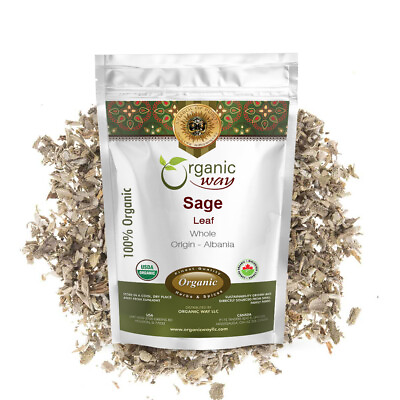 #ad #ad Organic Way Dried Sage Leaf Whole Organic Kosher amp; USDA Certified $24.99