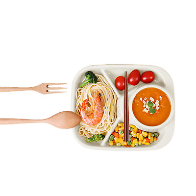 Divided Food Plate Multi functional Plate for Food Divided Food Tray Container $10.29