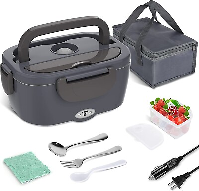 Electric Lunch Box 60W Food Heater 3 In 1 Portable Food Warmer Lunch Box $44.99