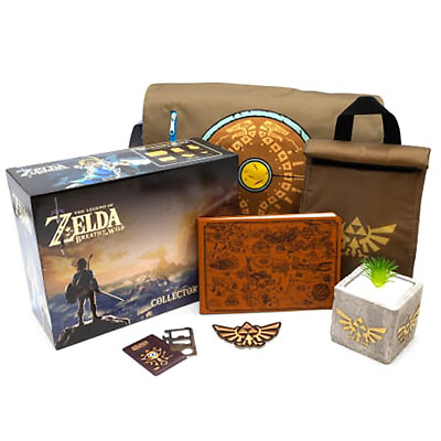 #ad RARE The Legend of Zelda Breath of the Wild Collector#x27;s Edition Bundle $150.00