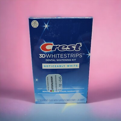 #ad Crest 3D Noticeably White Whitestrips EXP 3 2025 10 Treatments 20 Strips $16.99