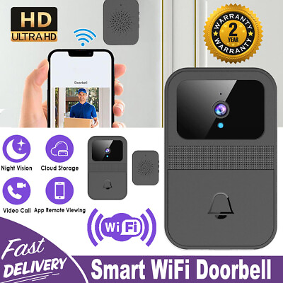 #ad #ad WiFi Wireless Intercom Smart Doorbell Video Security Camera Door Ring Bell Chime $13.89