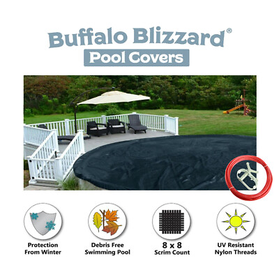 Buffalo Blizzard ECONOMY Swimming Pool Winter Covers Choose Shape amp; Size $64.99