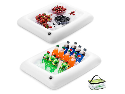 #ad Serving salad bar buffet– 28quot; x 22quot; x 4quot; 2 Pack Food amp; Drink Holder For Picnic $22.95