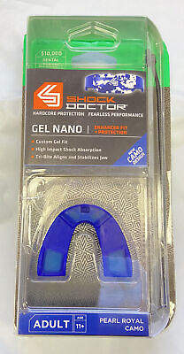 #ad #ad SHOCK DOCTOR Gel Nano Adult Sports Mouth Guard Ages 11 ALL COLORS $12.00
