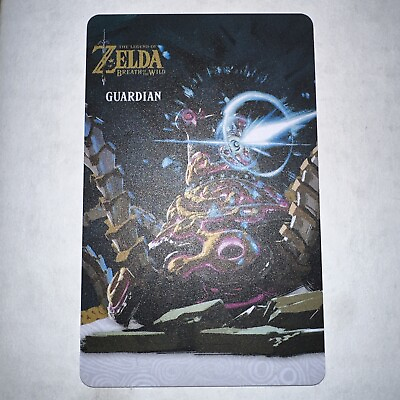 The Legend Of Zelda Breath Of The Wild Guardian Amiibo Card $14.99