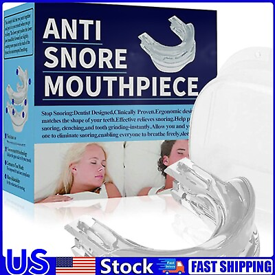 #ad #ad Adjustable Anti Snoring Mouthpiece Guard Anti Snore Sleep Apnea Teeth Grind US $8.56