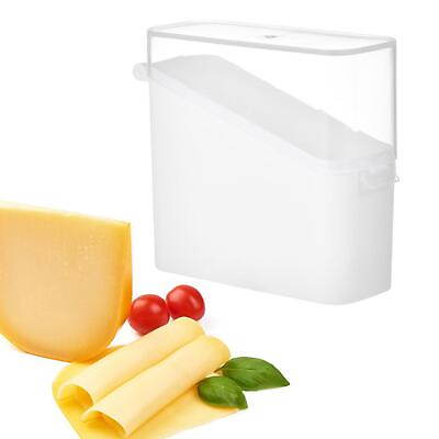 #ad Sliced Cheese Container Clear Food Grade Fridge Saver Refrigerator Container $8.07