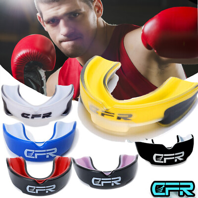 #ad Gum Mouth Guard Shield Teeth Grinding Boxing MMA rugby Sports Youth Adult Case $7.99