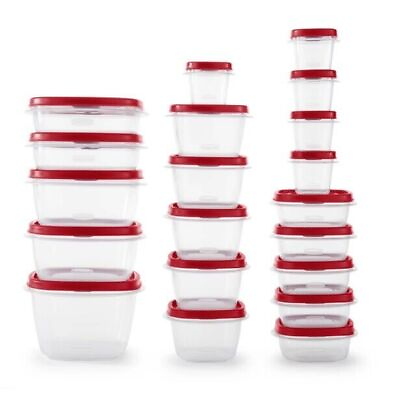 #ad #ad Rubbermaid 40 Piece Food Storage Containers with Vented Lids Variety Set Red $27.97