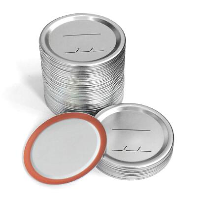 #ad Canning Lids Regular Mouth For Ball Kerr Jars Split Type Metal Mason Jar Lid... $13.98