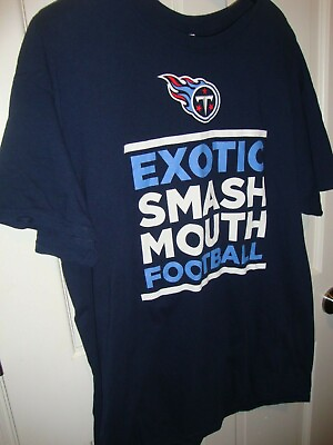 NFL Tennessee Titans Exotic Smash Mouth Football T Shirt Licensed Men#x27;s XL 275 $8.99
