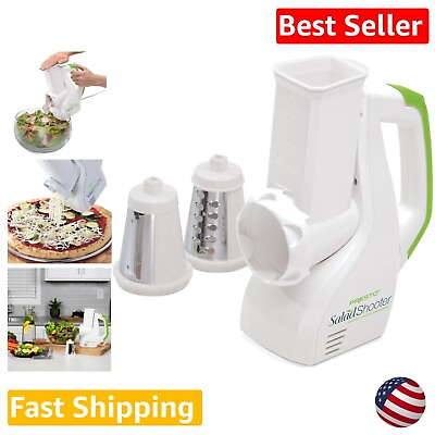 #ad 125W Electric Salad Shooter Stainless Steel Cutting Blades Dishwasher Safe $94.99